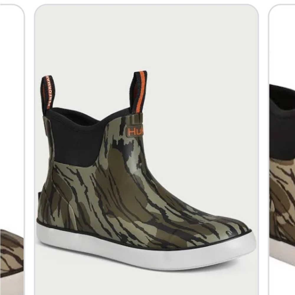 Hunter Green Camo Rain Boots
